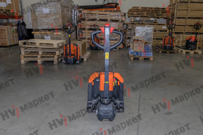 Тележка самоходная PTE15Q2-A 1500 кг, 540/685 * 1150 мм, одинарный ролик, литий-ионный аккумулятор 24 В / 20 Ач, зарядное устройство на 5 А, китайский контроллер, без стабилизаторов