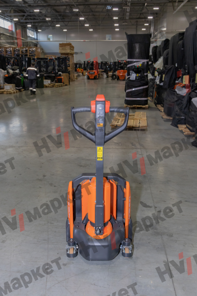 Тележка самоходная PTE15NPro 1500 кг, 540x1150 мм, двойные ролики 80x70, литиевая батарея24V/40Ah, с зарядным устройством 12A, контроллер Curtis