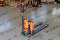 Тележка самоходная PTE15NPro 1500 кг, 540x1150 мм, двойные ролики 80x70, литиевая батарея24V/40Ah, с зарядным устройством  12A, контроллер Curtis HV Market