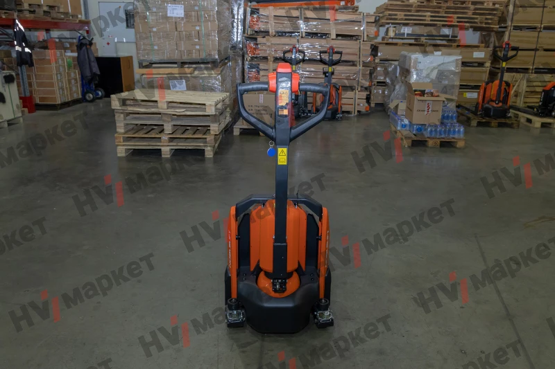 Тележка самоходная PTE20N 2000 кг, 540x1150 мм, двойные ролики 80x70, литиевая батарея 48V/20Ah, с зарядным устройством 48/9A, контроллер Curtis