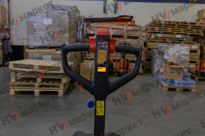 Тележка самоходная PTE20N 2000 кг, 540x1150 мм, двойные ролики 80x70, литиевая батарея 48V/20Ah, с зарядным устройством 48/9A, контроллер Curtis