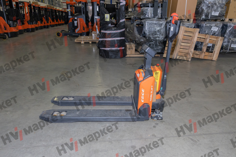 Тележка самоходная PTE20N 2000 кг, 540x1150 мм, двойные ролики 80x70, литиевая батарея 48V/20Ah, с зарядным устройством 48/9A, контроллер Curtis