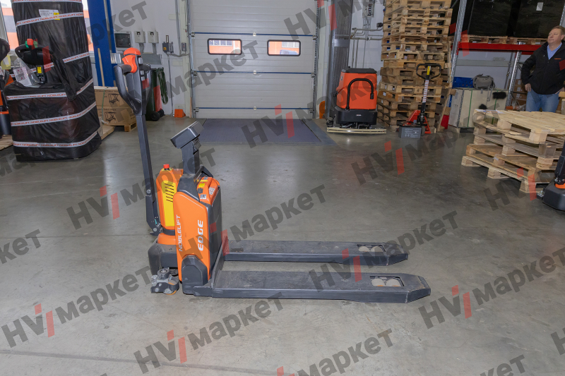 Тележка самоходная PTE20N 2000 кг, 540x1150 мм, двойные ролики 80x70, литиевая батарея 48V/20Ah, с зарядным устройством 48/9A, контроллер Curtis