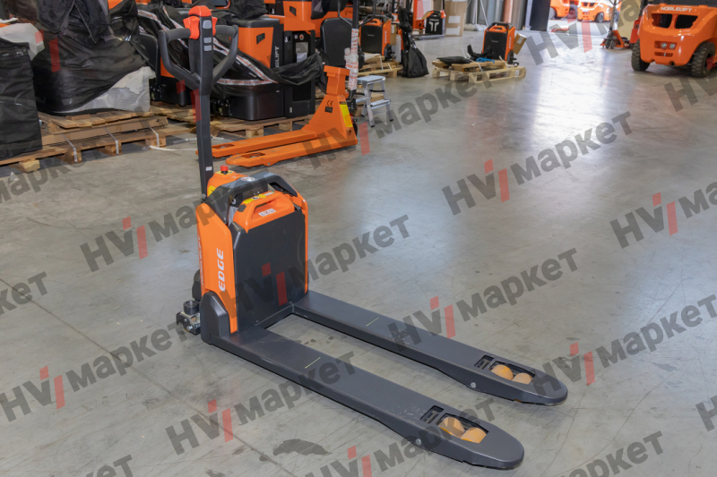 Тележка самоходная PTE20NPro 2000 кг, 540x1150 мм, двойные ролики 80x70, литиевая батарея 48V/20Ah, с зарядным устройством 9A, контроллер Curtis