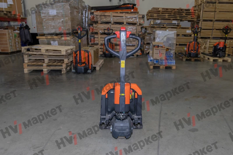 Тележка самоходная PTE15Q2-A 1500 кг, 540/685 * 1150 мм, одинарный ролик, литий-ионный аккумулятор 48 В / 20 Ач, зарядное устройство на 5 А, китайский контроллер, без стабилизаторов