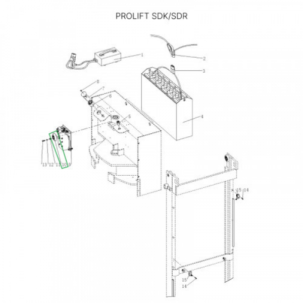 Звуковой сигнал для штабелеров SDR 1533/1536/1545S/1645/1656/2036/2045, SDK HV Market