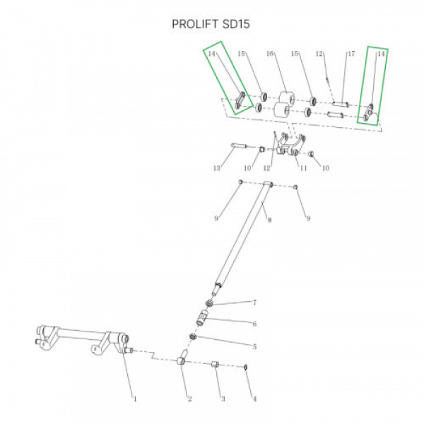 Соединительная пластина роликов для тележек SD15 HV Market