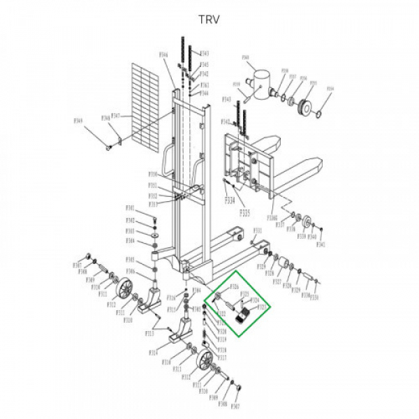 Тормозной механизм в сборе для TRV HV Market