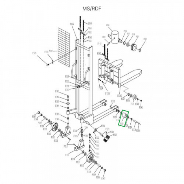 Ролик подвильный 90х50 для MS и RDF нейлоновый HV Market