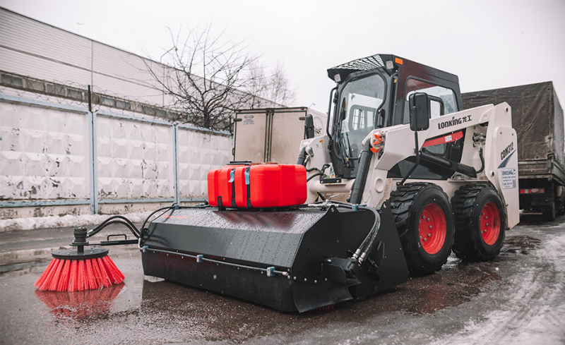 Щетка дорожная коммунальная Impulse SP1850BSL с бункером, системой орошения и бордюрной щеткой