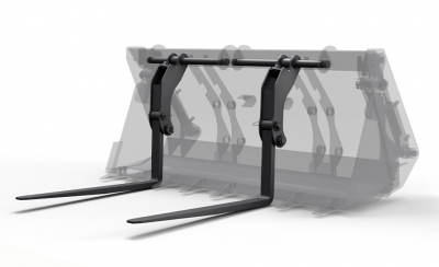 Вилы откидные паллетные Impulse PF2000 на ковш Hidromek 102 HV Market