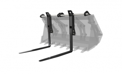 Вилы откидные паллетные Impulse PF2000 на ковш Redstar T17,5/24 HV Market