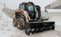Шнекороторный снегоочиститель Impulse SR1850 на мини-погрузчик New Holland HV Market