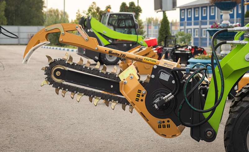 Траншеекопатель Delta TR900 для мини-погрузчиков для грунта