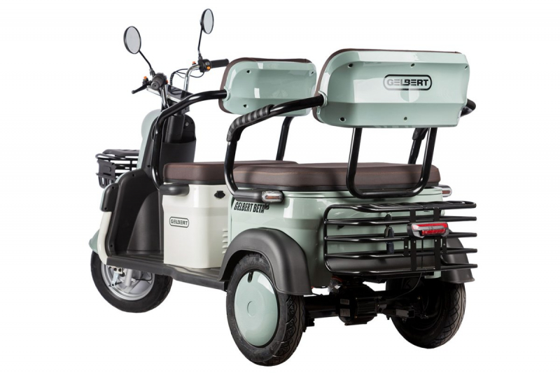 Электротрицикл Rutrike Gelbert Beta 48V/60V 800Вт Серебристо-белый HV Market