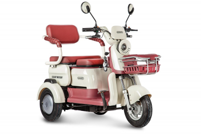 Электротрицикл Rutrike Gelbert Mercury 48V/60V 650Вт Бело-красный HV Market