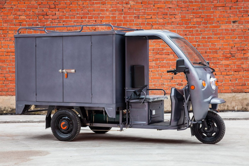 Грузовой электротрицикл Rutrike КАРГО 1800 60V1000W Черный матовый HV Market