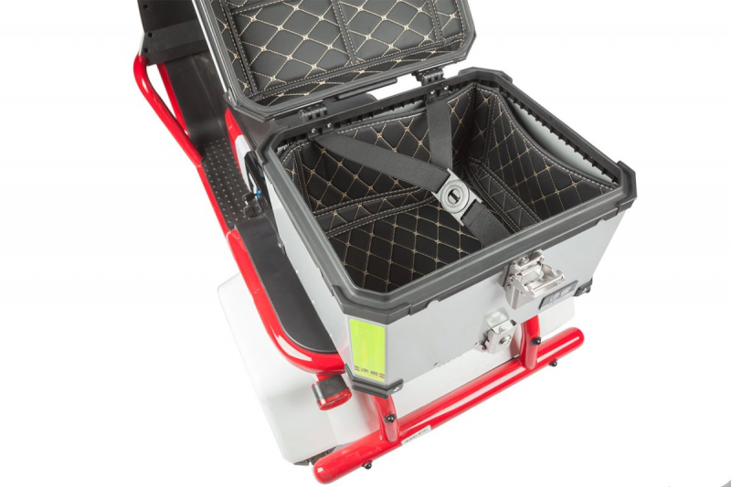 Электротрицикл Wanshida DOUHAO 60V 800Вт Черно-бело-красный