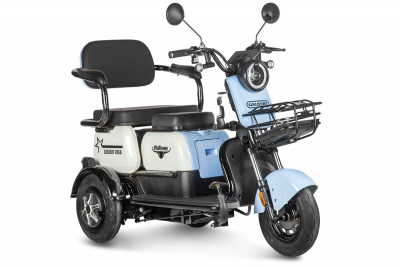 Электротрицикл Rutrike Gelbert Vega 48V/60V 600Вт Голубой HV Market