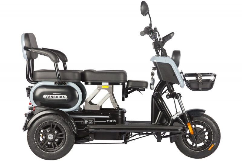 Электротрицикл Wanshida UN MOTO 60V 650Вт Черный HV Market