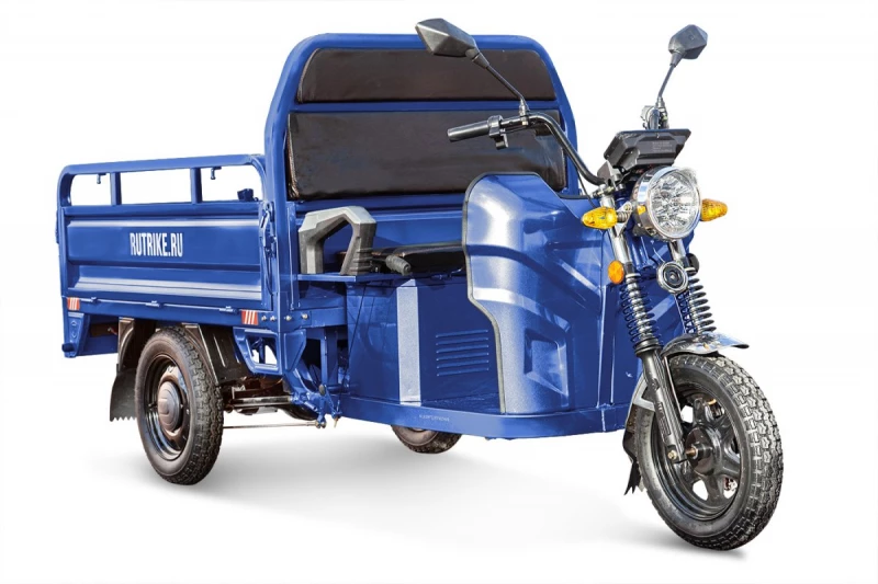 Грузовой электротрицикл Rutrike Мастер 1500 60V1000W темно-синий матовый HV Market
