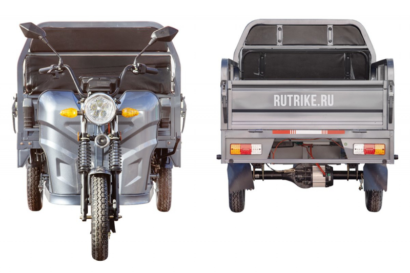 Грузовой электротрицикл Rutrike Мастер 1500 60V1000W темно-синий матовый HV Market