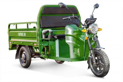Грузовой электротрицикл Rutrike Мастер 1500 60V1000W темно-зеленый HV Market
