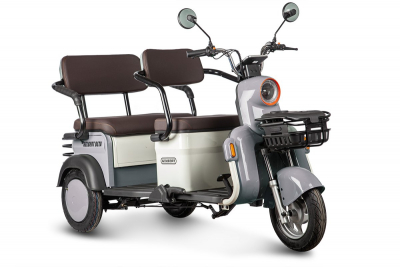 Электротрицикл Rutrike Gelbert Beta 48V/60V 800Вт Серо-белый HV Market