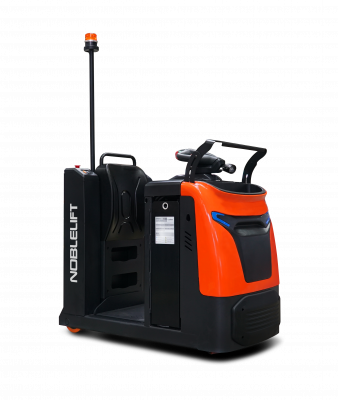 Самоходный Тягач для склада/производства T30N (Литий 300Ач, EPS, Battery side extraction, Rubber drive tire,  Pin Code, Safety  light (Blue ray), Beacon) HV Market