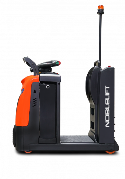 Самоходный Тягач для склада/производства T30N (Литий 300Ач, EPS, Battery side extraction, Rubber drive tire,  Pin Code, Safety  light (Blue ray), Beacon) HV Market