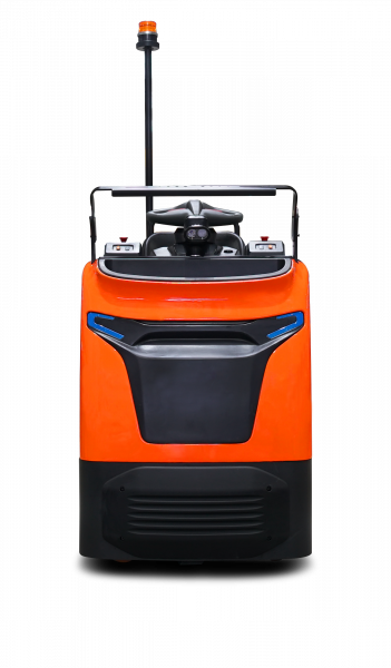 Самоходный Тягач для склада/производства T30N (Литий 300Ач, EPS, Battery side extraction, Rubber drive tire,  Pin Code, Safety  light (Blue ray), Beacon) HV Market