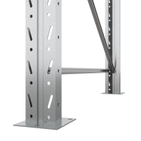 Две секции стеллажа металлического паллетного 6000х2700х1100 мм. Ярусы: пол+4 HV Market