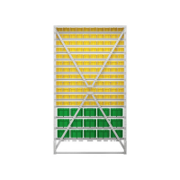 Стойка 1150х2000 односторонняя В1-12-00-03  (желтый/зеленый) HV Market