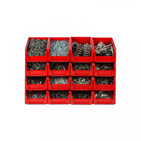 V-2 Пластиковый ящик красный, (234х149х120) 3,8 литра HV Market