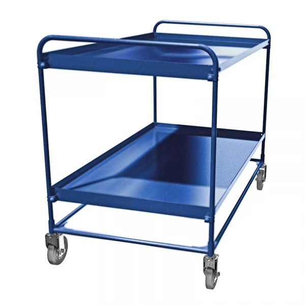 Тележка сервисная двухъярусная СТ 3 (600х1000) колеса 125 мм болтовое крепление