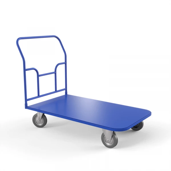 Тележка платформенная ТПТ 600х1000 (г/п 400 кг.) 160 серая резина