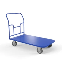 Тележка платформенная ТПТ 600х1000 (г/п 400 кг.) 160 серая резина HV Market