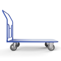 Тележка платформенная ТПТ 600х1000 (г/п 400 кг.) 160 серая резина HV Market