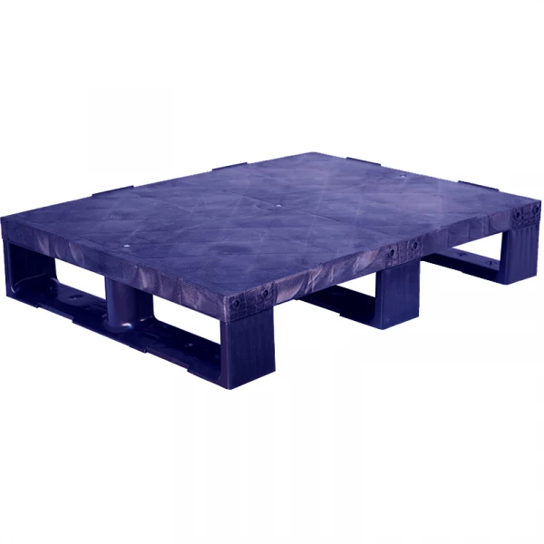 Поддон пластиковый TR 680 (500/1000кг, 800x600x150мм, сплошной на полозьях, окрашенный) HV Market