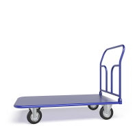 Тележка платформенная со складной ручкой ТПСР 5 М (700х1200) г/п 500 кг.200 черная резина HV Market