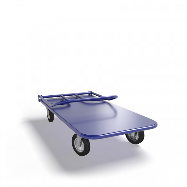 Тележка платформенная со складной ручкой ТПСР 5 М (700х1200) г/п 500 кг.200 черная резина