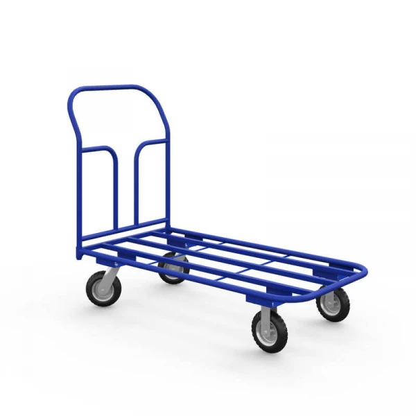 Тележка платформенная каркасная ТК 2 (600х900) г/п 450 кг.160 черная резина