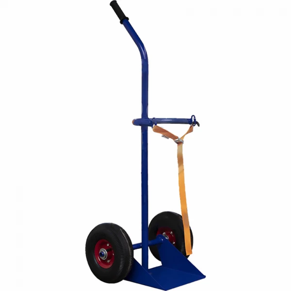 Тележка для перевозки одного газового баллона ГБР 1 г/п 110 кг. колеса пневматические 250 мм. HV Market