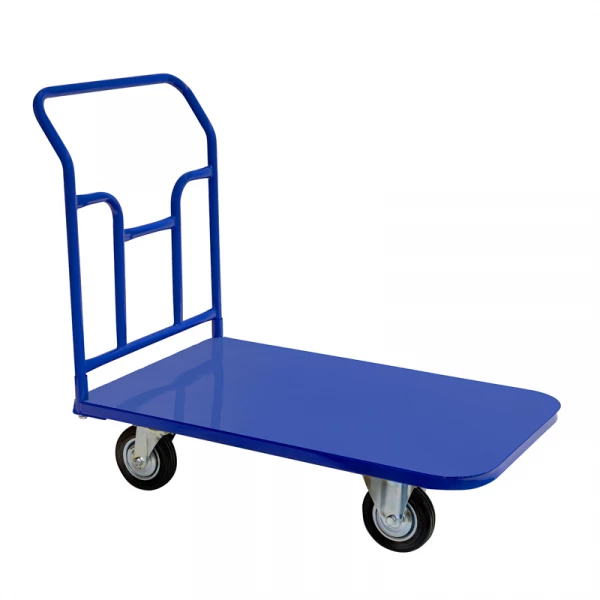 Тележка платформенная ТПТ 600х1000 (г/п 300 кг.) 125 черная резина