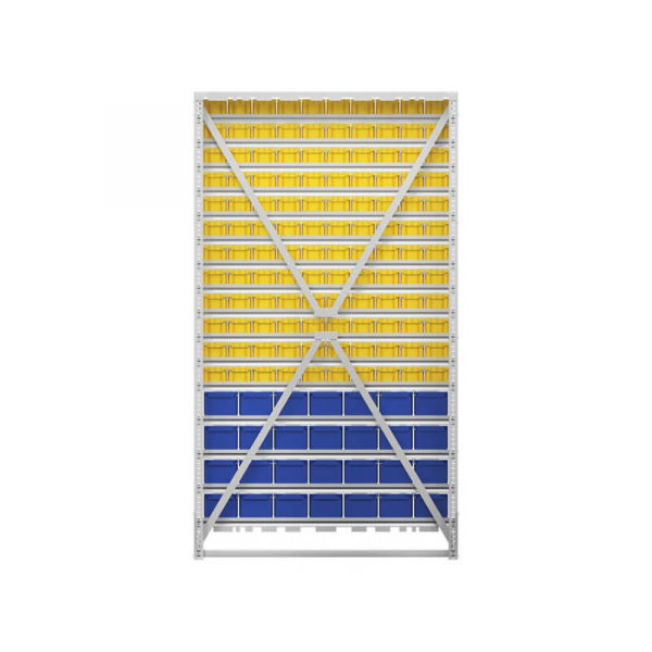 Стойка 1150х2000 односторонняя В1-12-04-00 (желтый/синий)