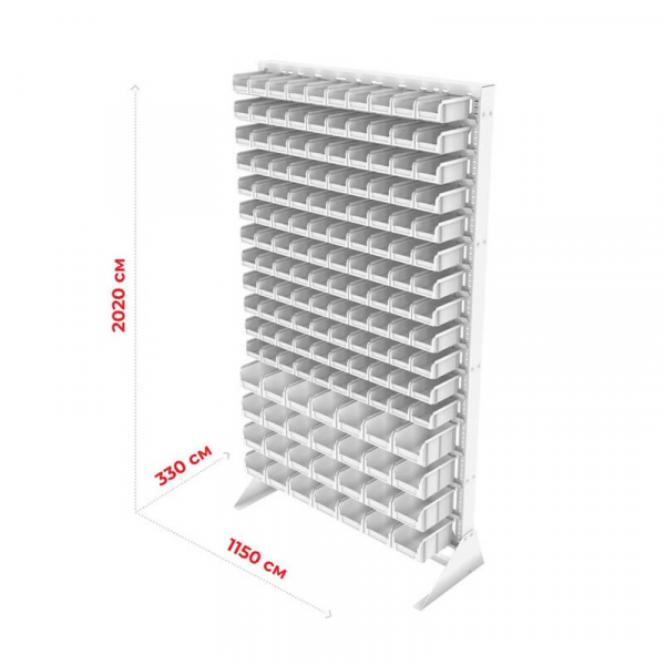 Стойка 1150х2000 односторонняя В1-12-04-00 (желтый/синий)