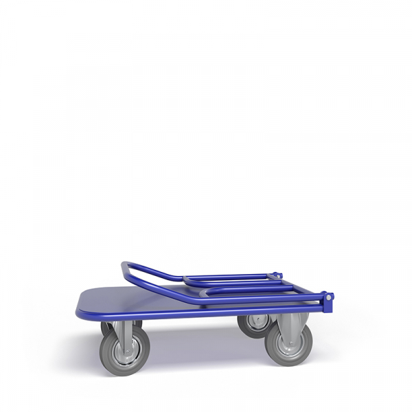 Тележка платформенная со складной ручкой ТПСР 1 М (500х800) г/п 500 кг.200 серая резина