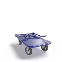 Тележка платформенная со складной ручкой ТПСР 1 М (500х800) г/п 500 кг.200 серая резина HV Market