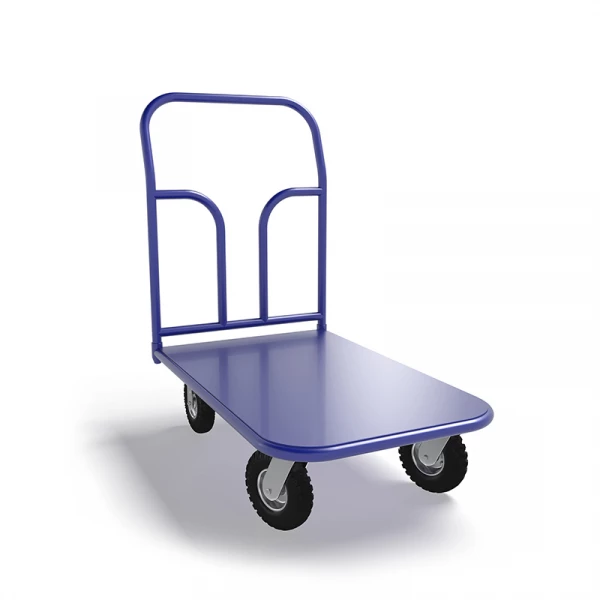 Тележка платформенная ТП 1 (500х800) г/п 300 кг. колеса пневматические 250 мм.