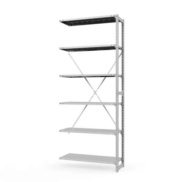 Приставная секция ТСУ Стеллаж (2500х760х300) 6 полок